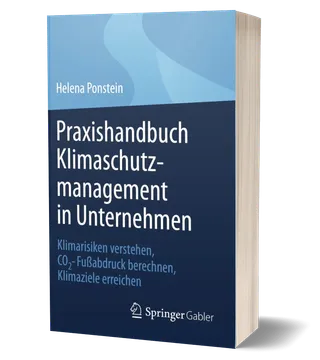 Buchcover: Praxishandbuch Klimaschutzmanagement in Unternehmen, Springer 2025