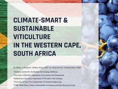Nachhaltigkeit und Klimawandelfolgen in Südafrika